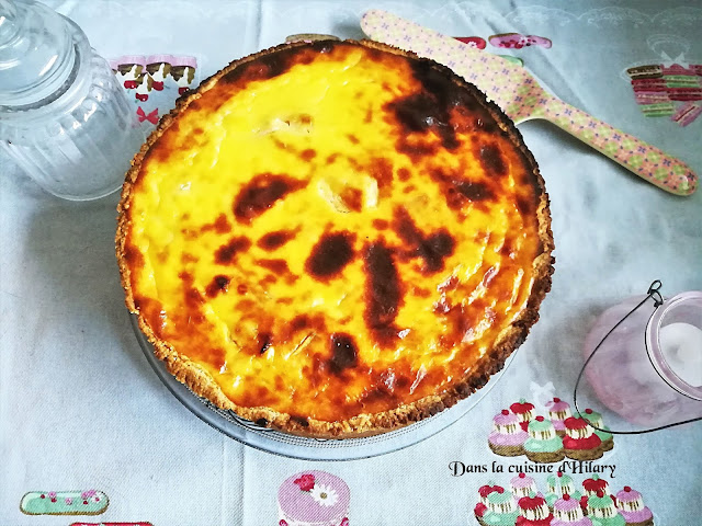 Flan pâtissier aux pommes et saveur spéculoos - Dans la cuisine d'Hilary