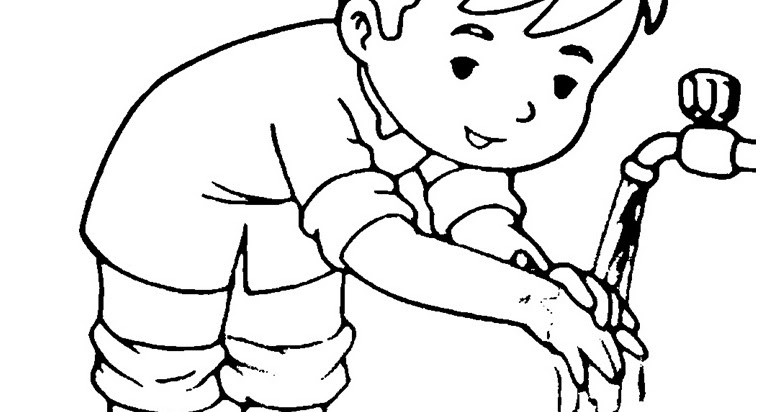 Mewarnai Gambar: Mewarnai Gambar Sketsa Kartun Anak Muslim 