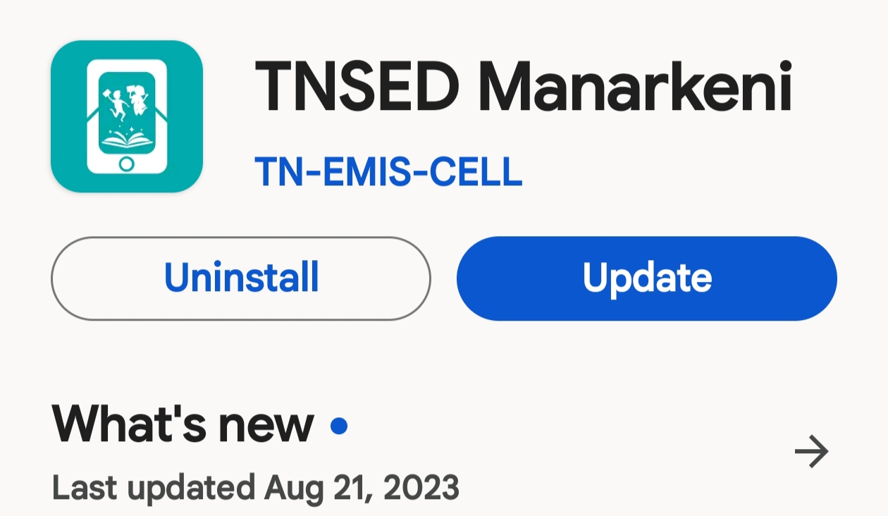 TNSED Manarkeni APP NEW UPDATE- 0. 17