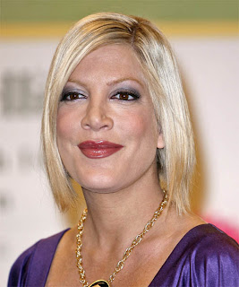 Tori Spelling Hairstyle Haircut Fashion - Female Celebrity Hairstyle Ideas