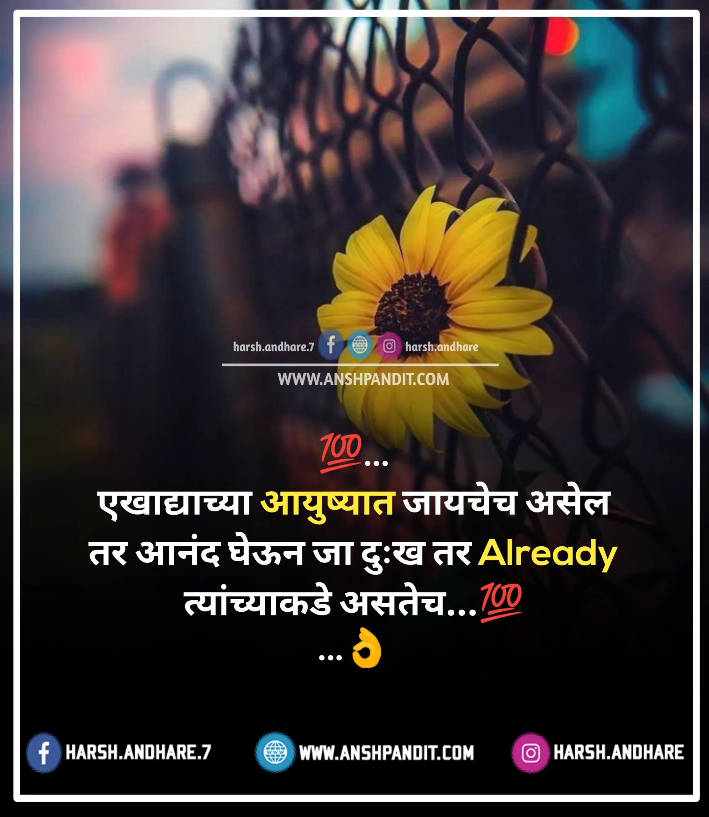 Happiness Quotes in Marathi