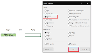 Paste Special Shortcuts Excel