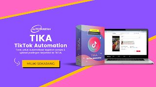 Tools scrape dan posting di TikTok