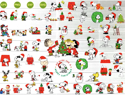 Snoopy Christmas Svg Png Bundle