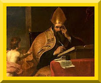 "Saint Augustine of Hippo" -- attributed to Gerard Segers (1600-1650)- PD-Art-1923