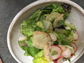 vegetarian easter dinner radish salad