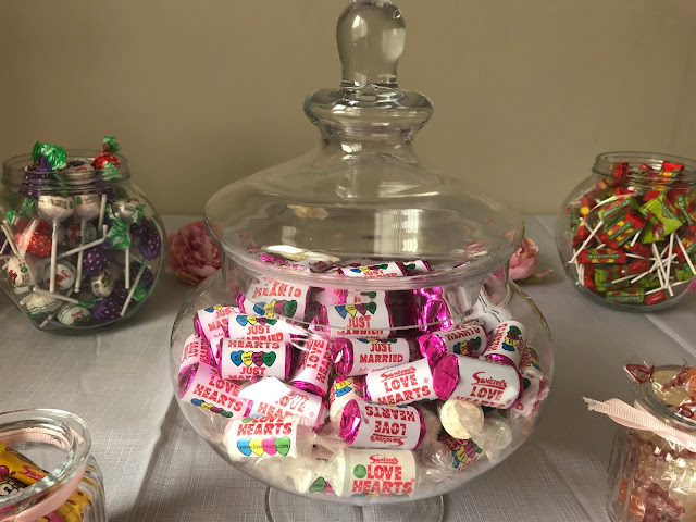 personalised love heart sweets in a glass jar with lid 