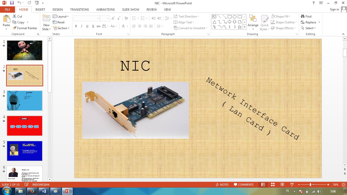PPT - NIC (Network Interface Card) atau LAN Card - Baca 