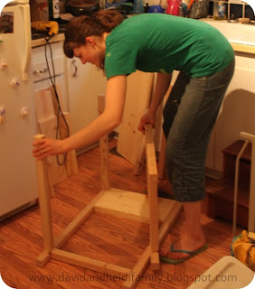 Progress pictures {this is in our kitchen, before remodel . We totally 