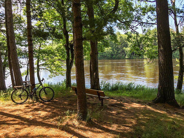 The Green Circle Bike Trail in Stevens Point Wisconsin