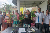 Tingkatkan Kebutuhan Nutrisi, Desa Salak II Bagikan Makan Tambahan Berupa Susu dan Sayuran