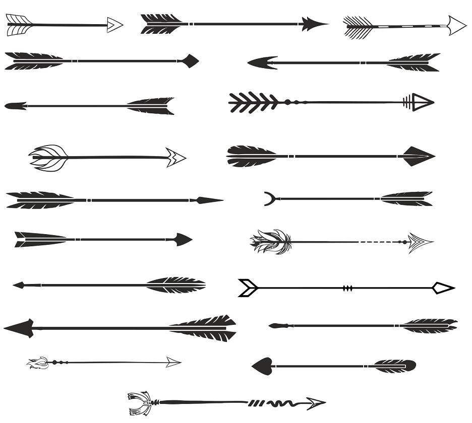Download digitalfil: Arrow bundle svg,cut files,silhouette clipart ...
