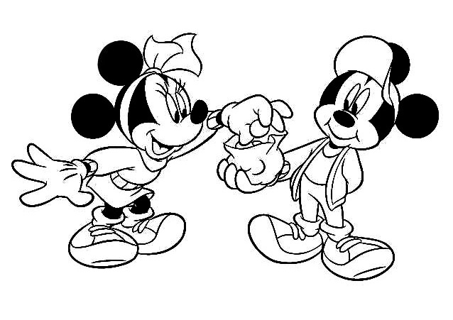 Gambar Mickey Dan Minnie Mouse
