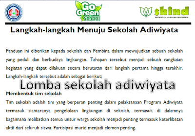 LOMBA ADIWIYATA SEKOLAH