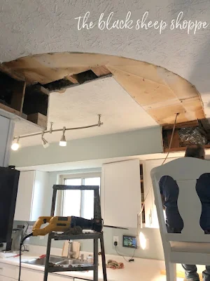 Kitchen soffit removal.