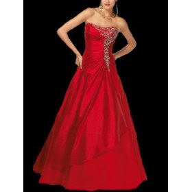 red a line bridesmaid dresses