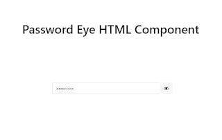 Show Password With Eye Icon HTML,CSS, and JavaScript