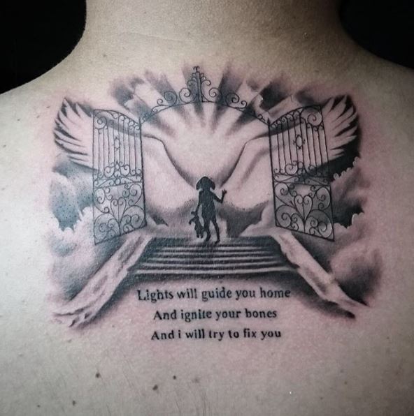 Stairway To Heaven Tattoo Stencil - Happy Living