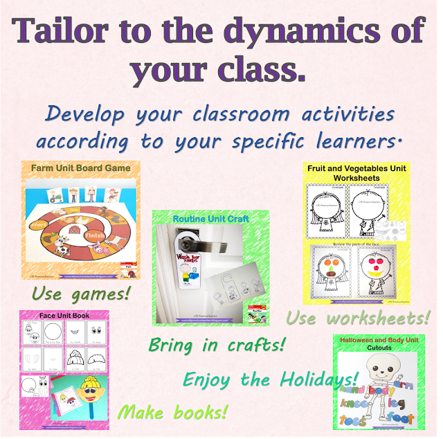 tailor the materials to the students