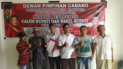 H. Alpirmansyah Ambil Pormulir PDIP Sebagai Calon Bupati Muratara