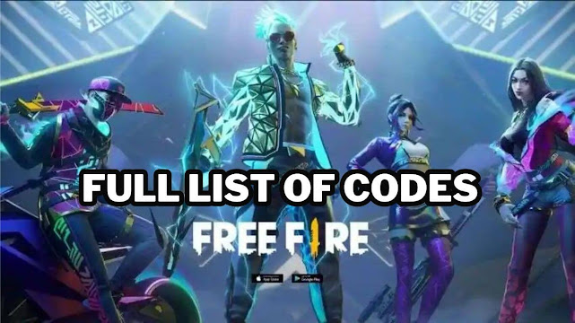 Free Fire Cheats Codes or redeem codes