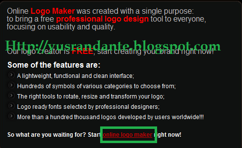 membuat logo keren online untuk blog