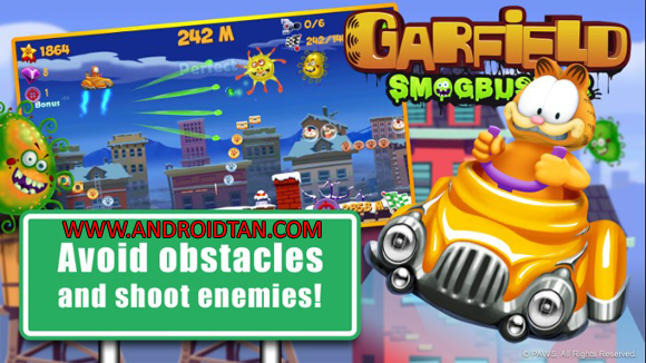 Free Download Garfield Smogbuster Mod Apk v1 (Unlimited Money) Android Terbaru 2017