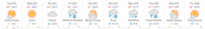 10 day weather forecast graphic