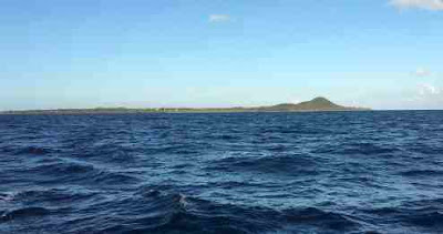 Island of Utila from the sea