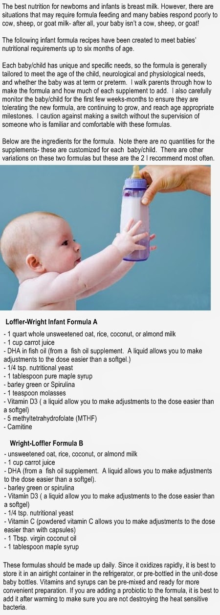 Non dairy baby formula