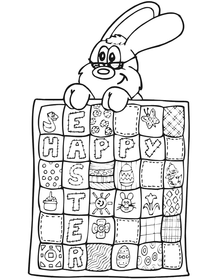 cute coloring pages of easter bunnies. cute easter bunnies coloring