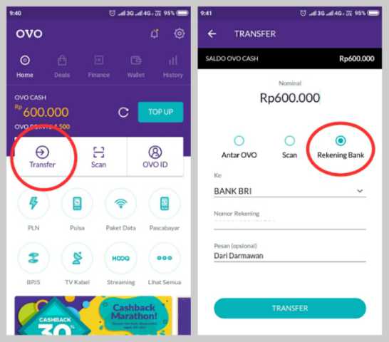  CARA TRANSFER OVO KE BANK 