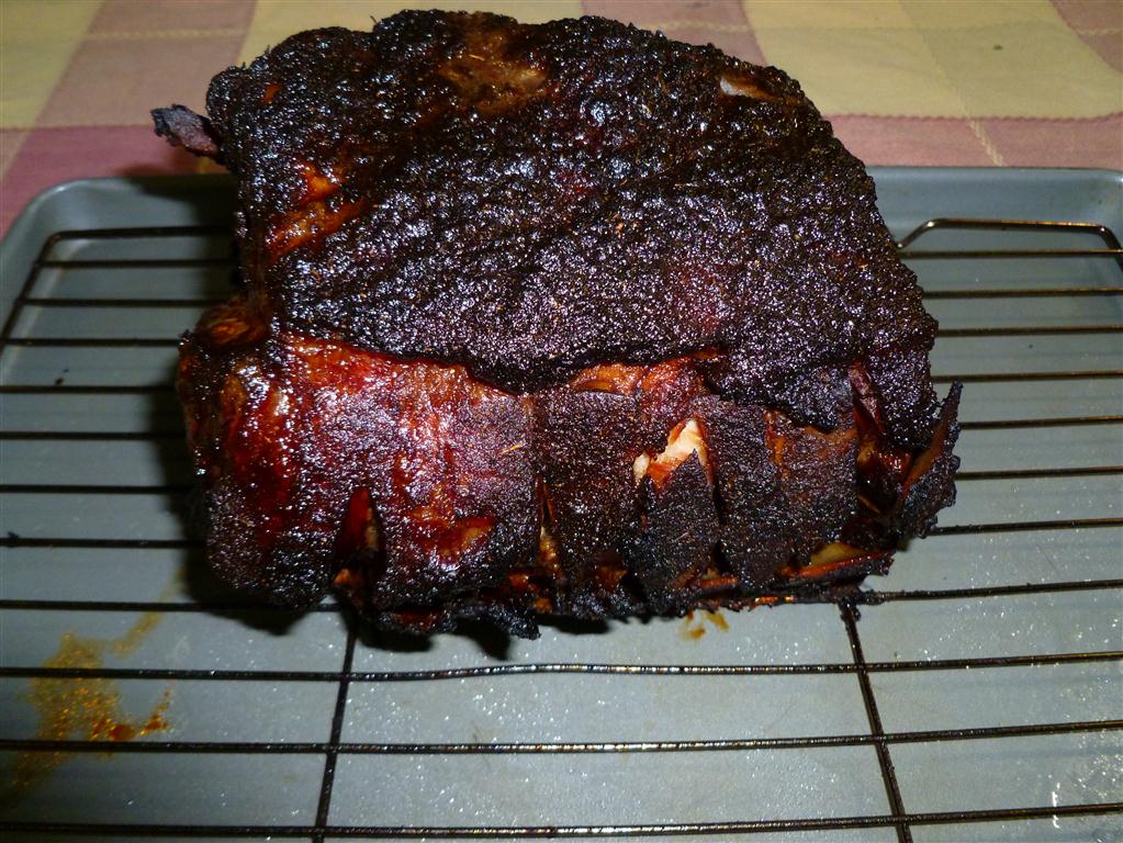 BBQGuam: Smoked Bone-In Pork Loin Roast