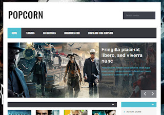 PopCorn Blogger Template