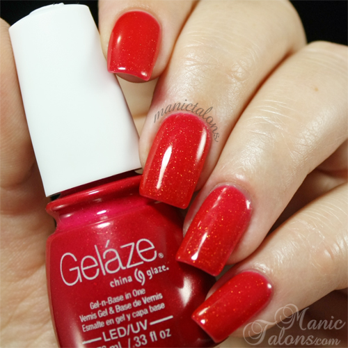 Gelaze Gel Polish Strawberry Fields Swatch