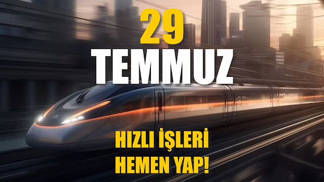 Hızlı İşleri Hemen Yap! | 29 Temmuz / 365 Gün Öz Disiplin