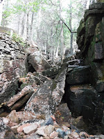 Railway River Falls ravine on Cadillac Mountain in Acadia