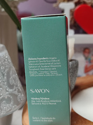 Flow anti aging pleťový olej s opunciou a Q10 od Savon zloženie