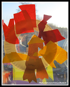 photo of: Turkey Wreath in Preschool (using paper plate) via RainbowsWithinReach