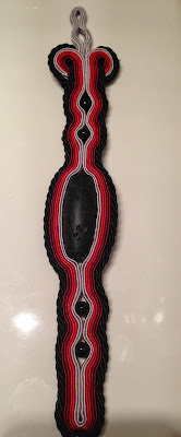 Soutache red, soutach black, soutache grey, soutache volcanic lava