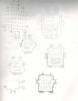 sketches of robots