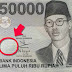 indonesia raya di uang 50000 an