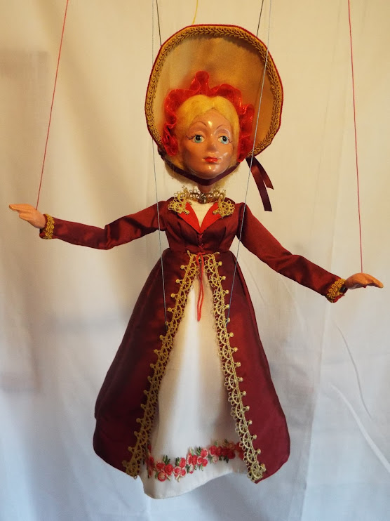 Pelham Puppet redressed, Jane Austin, Emma Woodhouse, marionette