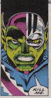 Why does Talos have that eyepiece?  Pretty much so we can pick him out of a Skrull lineup.