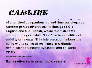 ▷ meaning of the name CARLINE (✔)