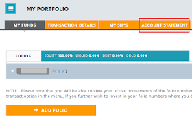 Canara Robeco Mutual Fund Account Statement