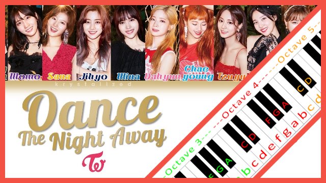 Dance The Night Away by TWICE Piano / Keyboard Easy Letter Notes for Beginners