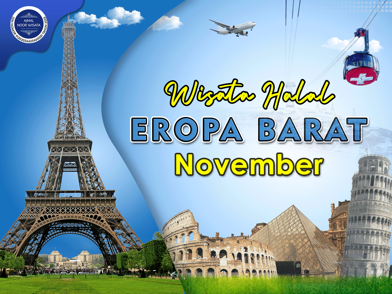 Paket Wisata Halal Tour Eropa Barat Bulan November 2024