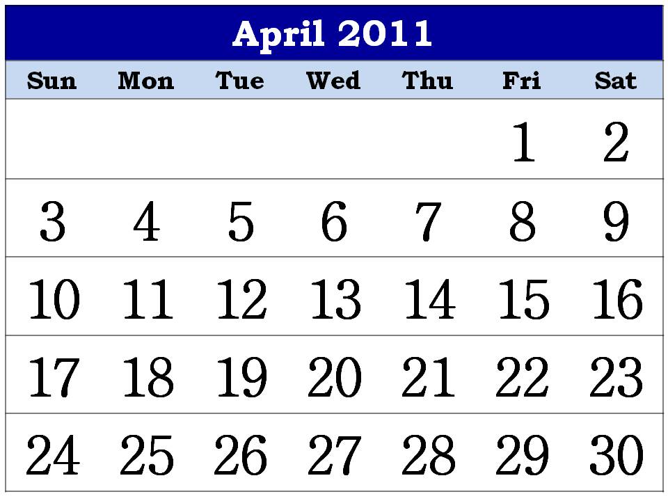 april 2011 calendar printable with. Hindu calendar April 2011 or