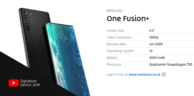 تعرف على مواصفات هاتف موتورولا القادم One Fusion Plus